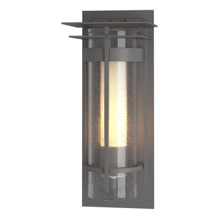 Hubbardton Forge - 305996-SKT-78-ZS0654 - Torch Small Outdoor Sconce with Top Plate - Torch - Coastal Burnished Steel