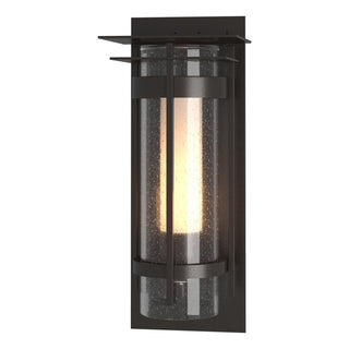 Hubbardton Forge - 305997-SKT-14-ZS0655 - Torch with Top Plate Outdoor Sconce - Torch - Coastal Oil Rubbed Bronze