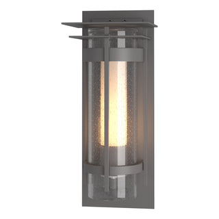 Hubbardton Forge - 305997-SKT-78-ZS0655 - Torch with Top Plate Outdoor Sconce - Torch - Coastal Burnished Steel