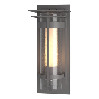 Hubbardton Forge - 305998-SKT-78-ZS0656 - Torch with Top Plate Large Outdoor Sconce - Torch - Coastal Burnished Steel