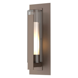 Hubbardton Forge - 307283-SKT-75-ZU0662 - Vertical Bar Fluted Glass Large Outdoor Sconce - Vertical Bar - Coastal Bronze