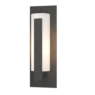 Hubbardton Forge - 307285-SKT-20-GG0066 - Forged Vertical Bars Small Outdoor Sconce - Vertical Bar - Coastal Natural Iron