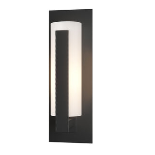 Hubbardton Forge - 307285-SKT-80-GG0066 - Forged Vertical Bars Small Outdoor Sconce - Vertical Bar - Coastal Black