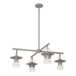 Hubbardton Forge - 364212-SKT-MULT-78-ZM0435 - Mason Outdoor 4-Light Pendant - Mason - Coastal Burnished Steel