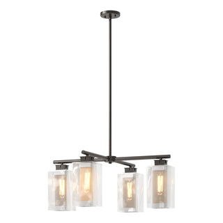 Hubbardton Forge - 364213-SKT-MULT-14-72-ZM0093 - Polaris Outdoor 4-Light Pendant - Polaris - Coastal Oil Rubbed Bronze