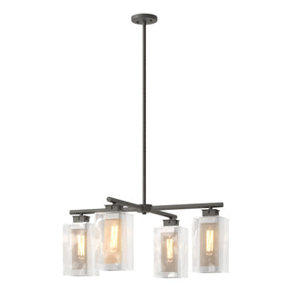 Hubbardton Forge - 364213-SKT-MULT-20-72-ZM0093 - Polaris Outdoor 4-Light Pendant - Polaris - Coastal Natural Iron