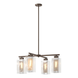 Hubbardton Forge - 364213-SKT-MULT-75-72-ZM0093 - Polaris Outdoor 4-Light Pendant - Polaris - Coastal Bronze