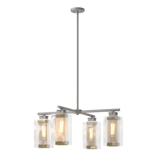 Hubbardton Forge - 364213-SKT-MULT-78-70-ZM0093 - Polaris Outdoor 4-Light Pendant - Polaris - Coastal Burnished Steel