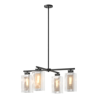 Hubbardton Forge - 364213-SKT-MULT-80-72-ZM0093 - Polaris Outdoor 4-Light Pendant - Polaris - Coastal Black
