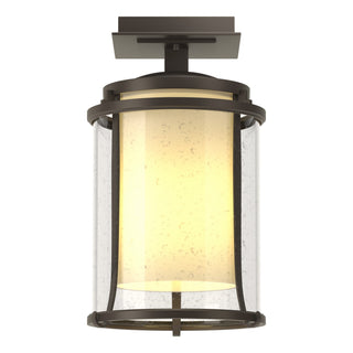 Hubbardton Forge - 365605-SKT-77-ZS0297 - Meridian Outdoor Semi-Flush - Meridian - Coastal Dark Smoke