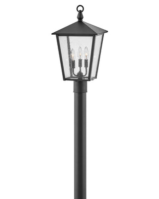 Huntersfield Medium Post Mount Lantern in Black