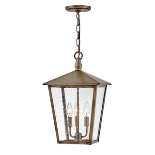Huntersfield Medium Hanging Lantern in Burnished Bronze