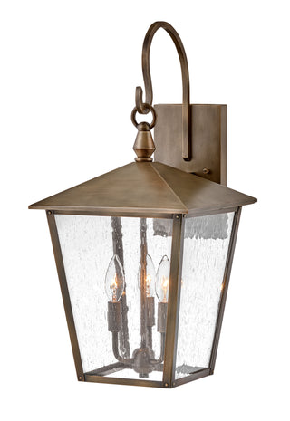Huntersfield Large Wall Mount Lantern in Burnished Bronze