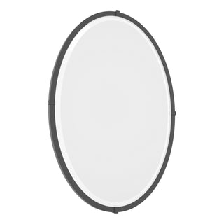 Hubbardton Forge - 710004-10 - Beveled Oval Mirror - Mirror - Black