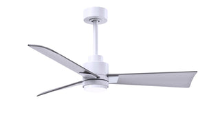 Matthews Fan Company - AKLK-MWH-BN-42 - 42" Ceiling Fan - Alessandra - LK - Matte White