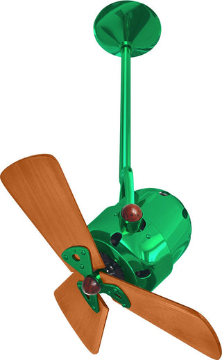 Matthews Fan Company - BD-GREEN-WD - 16" Ceiling Fan - Bianca Direcional - Esmeralda