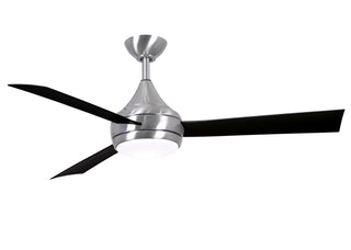 Matthews Fan Company - DA-BS-BK - 52" Ceiling Fan - Donaire - Brushed Stainless