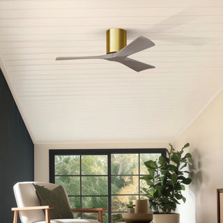 Irene-3H 42" Ceiling Fan in Brushed Brass