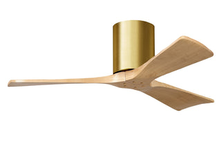 Matthews Fan Company - IR3H-BRBR-LM-42 - 42" Ceiling Fan - Irene-3H - Brushed Brass