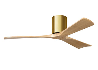 Matthews Fan Company - IR3H-BRBR-LM-52 - 52" Ceiling Fan - Irene-3H - Brushed Brass