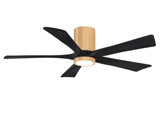 Matthews Fan Company - IR5HLK-LM-BK-52 - 52" Ceiling Fan - Irene-5HLK - Light Maple Tone
