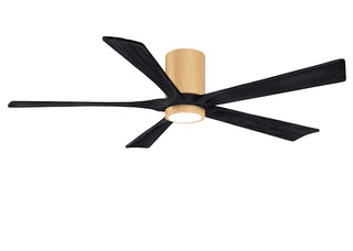 Matthews Fan Company - IR5HLK-LM-BK-60 - 60" Ceiling Fan - Irene-5HLK - Light Maple Tone
