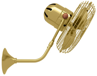 Matthews Fan Company - MP-BRBR-MTL - 13" Wall Fan - Michelle Parede - Brushed Brass