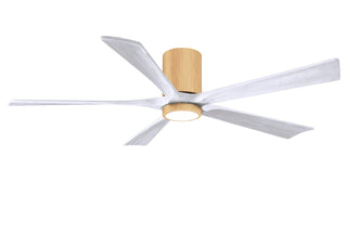 Matthews Fan Company - IR5HLK-LM-MWH-60 - 60" Ceiling Fan - Irene-5HLK - Light Maple Tone
