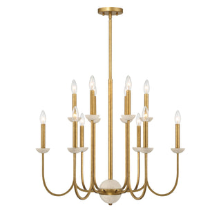 Savoy House - 1-2294-12-262 - 12 Light Chandelier - Oakhurst - Antique Gold