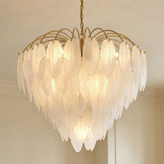 Boa Nine Light Chandelier in Warm Brass
