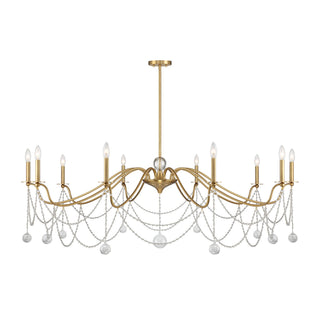 Savoy House - 1-7504-10-322 - Ten Light Chandelier - Mariposa - Warm Brass