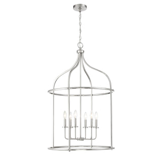 Savoy House - 3-7388-6-SN - Six Light Pendant - Brookstone - Satin Nickel