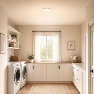 LED Flush Mount in White