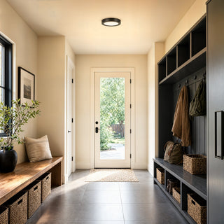 LED Flush Mount in Black