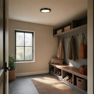 LED Flush Mount in Black