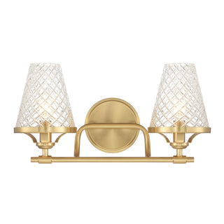Savoy House - 8-3596-2-322 - Two Light Bathroom Vanity - Candler - Warm Brass