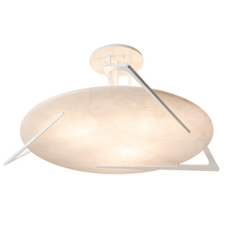 Hubbardton Forge - 121059-SKT-02-AR - Callisto Semi-Flush - Callisto - White