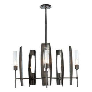 Hubbardton Forge - 131081-SKT-MULT-89-ZM0611 - Passage 5-Light Circular Pendant - Passage - Ink