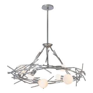 Hubbardton Forge - 131088-SKT-MULT-85 - Brindille 6-Light Circular Pendant - Brindille - Sterling