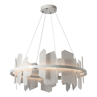 Hubbardton Forge - 139668-LED-STND-02-AR - Volterra Circular LED Pendant - Volterra - White