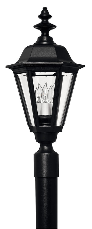 Manor House Large Post Mount Lantern in Black