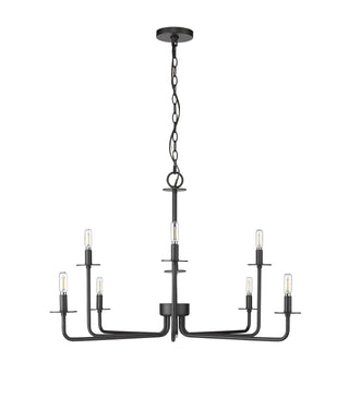 Millennium - 12508-MB - Eight Light Chandelier - Marceline - Matte Black