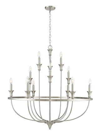 Millennium - 28012-BN - 12 Light Chandelier - Emery - Brushed Nickel