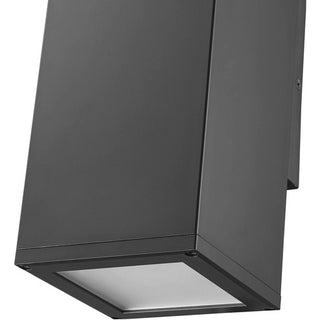 Vegas Two Light Outdoor Wall Sconce in Powder Coated Black