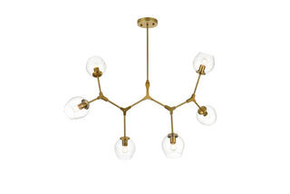 Elegant Lighting - 1712G49BR - Six Light Chandelier - Cavoli - Brass