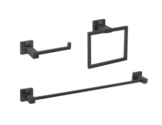 Elegant Lighting - HWB-12S3RMBK - 3-Piece Bathroom Hardware Set - Isla - Matte Black