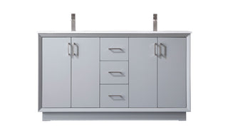 Elegant Lighting - VF19660DGR - Double Bathroom Vanity - Hayes - Grey