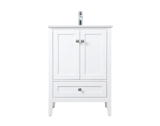 Elegant Lighting - VF21124WH - SIngle Bathroom Vanity - Hamilton - White