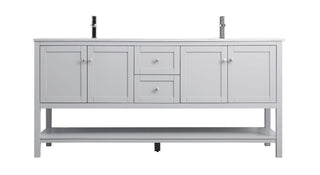 Elegant Lighting - VF22272DGR - Double Bathroom Vanity - Heath - Grey