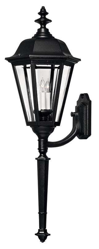 Manor House Double XL Wall Mount Lantern in Black
